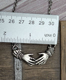Victorian Mourning Hands necklace