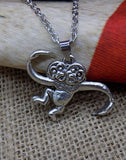 2 Headed Monkey Necklace