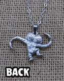 2 Headed Monkey Necklace