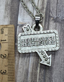 Beetlejuice Sign Necklace
