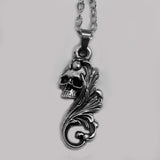 Floral Skull Necklace
