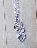 Floral Skull Necklace