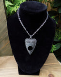 Ouija Planchette Necklace Large Silver Version