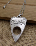 Ouija Planchette Necklace Large Silver Version