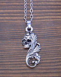 Floral Skull Necklace