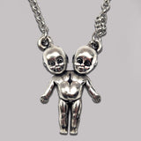2 Headed Kewpie Necklace