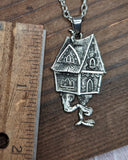 Baba Yaga house sided necklace