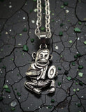 Wind up Monkey with Cymbals Necklace