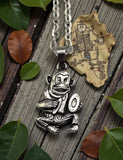 Wind up Monkey with Cymbals Necklace