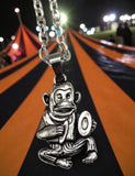Wind up Monkey with Cymbals Necklace