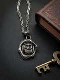 Wax seal Owl necklace