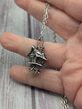 Baba Yaga 2 sided necklace