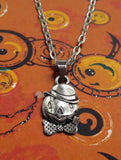 Halloween Pumpkin Man Necklace