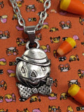 Halloween Pumpkin Man Necklace