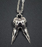 Twin Raven Skull necklace