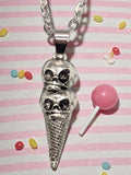Ice Cream Skulls Necklace