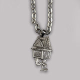 Baba Yaga house sided necklace