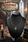 Baba Yaga house sided necklace