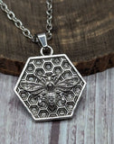 1 Bee Honeycomb Necklace