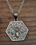 1 Bee Honeycomb Necklace