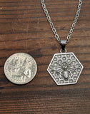 1 Bee Honeycomb Necklace
