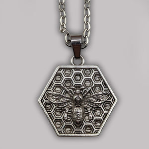 1 Bee Honeycomb Necklace