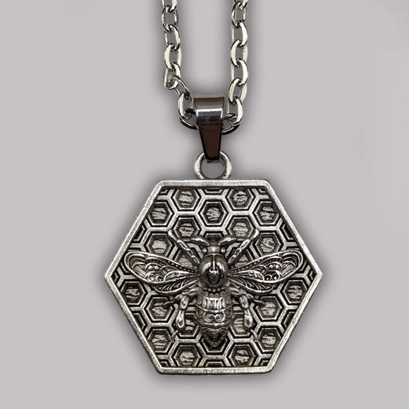 1 Bee Honeycomb Necklace