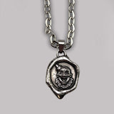 Wax Seal Circus Clown necklace