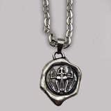 Wax seal Frog Skeleton necklace