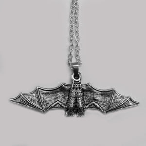 Two Headed Bat Necklace