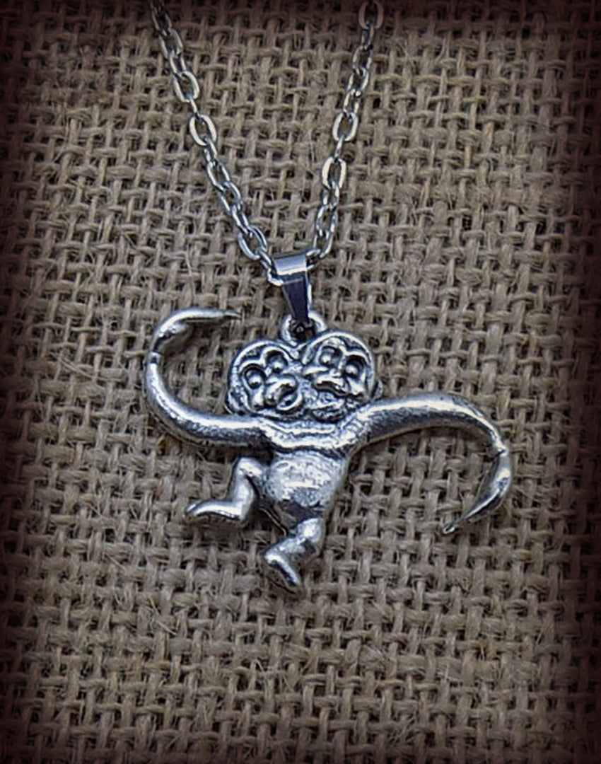 2 Headed Monkey Necklace – Zanti Jewelry