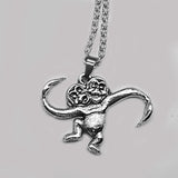 2 Headed Monkey Necklace