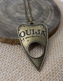 Ouija Planchette Necklace Large Brass Version
