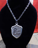 Dungeons and Dragons Silver Shield Necklace