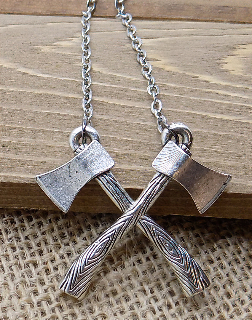 2 Axes Necklace – Zanti Jewelry