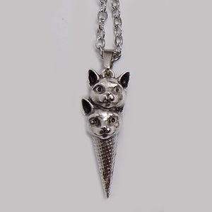 Kitty Cones 2 Scoops Necklace