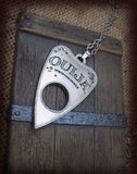 Ouija Planchette Necklace Large Silver Version